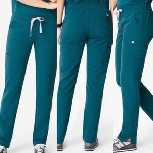 *RARE COLOR* Caribbean Blue Yola Skinny FIGS Scrub pants XS TALL